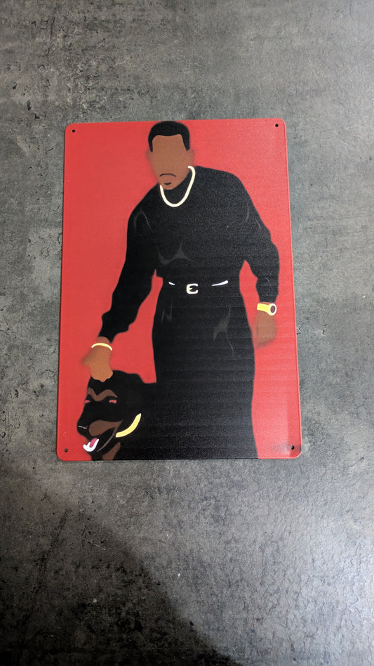 Plaque métal Martin Lawrence 20x30 cm déco TV nostalgie culture urbaine

