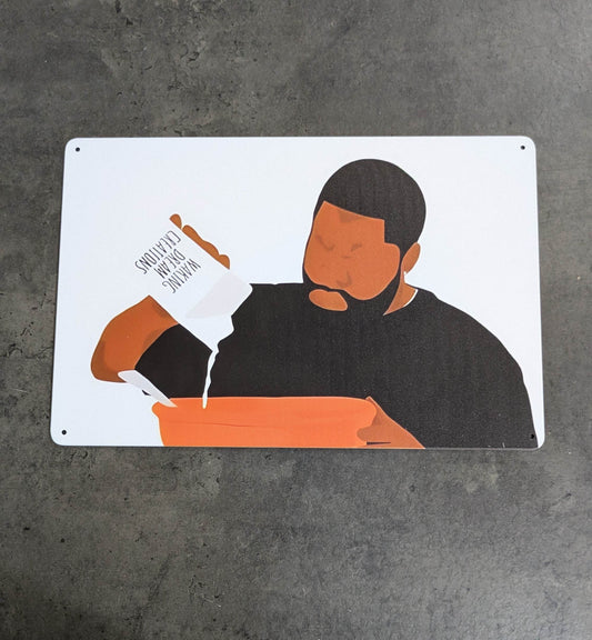 Plaque Métal Design 20×30 cm – Friday Ice Cube | Attelierr - Attelierr